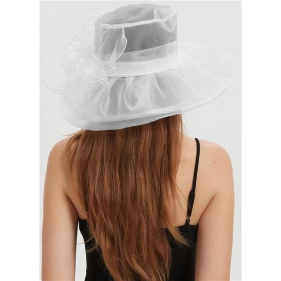 Women\'s Kentucky Hat Wide Brim White2 main image 4